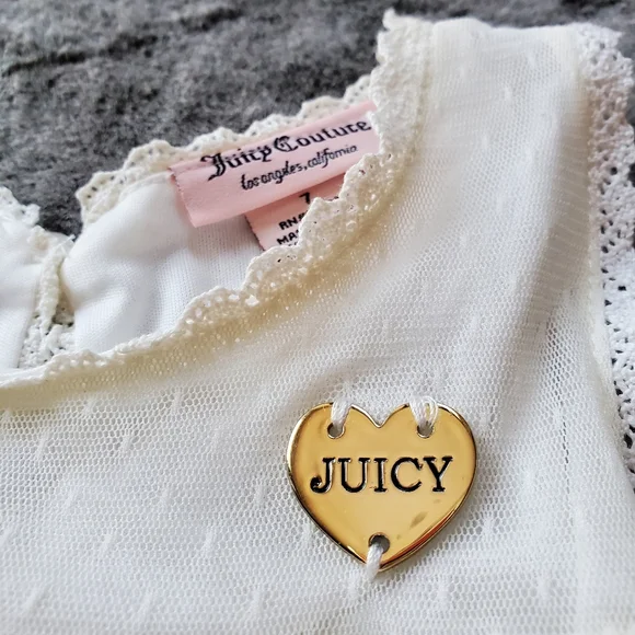 JUICY COUTURE GIRLS LACE DRESS 7T - Picture 2 of 9